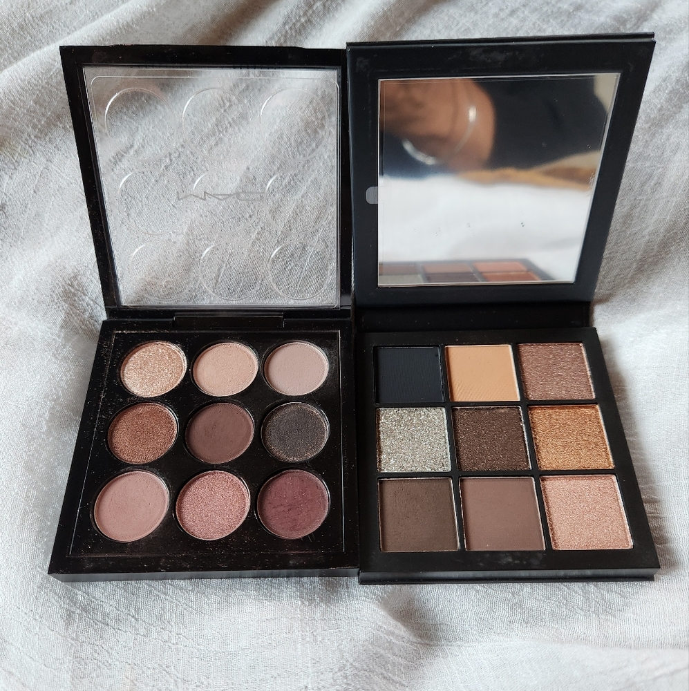 Mac And Huda Beauty Eyeshadow Palettes
